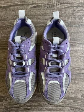 L.L. Bean Women's Comfort Walker, Purple & Gray Sneakers